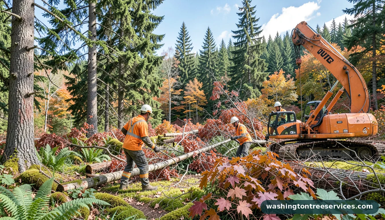 Professional equipment for tree removal service in Washington tree removal service - tree service equipment and crew in Washington