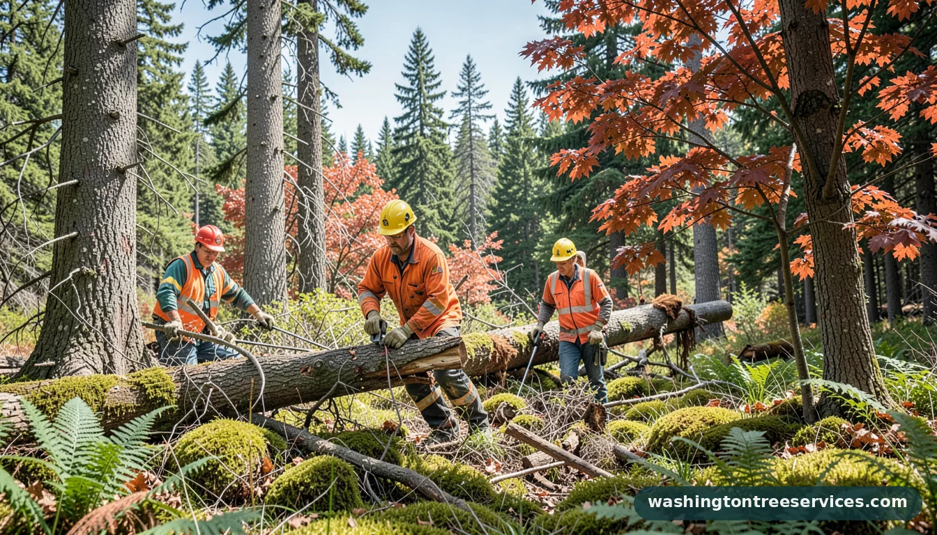Professional equipment for tree removal services near me in Washington tree removal services near me - tree service equipment and crew in Washington