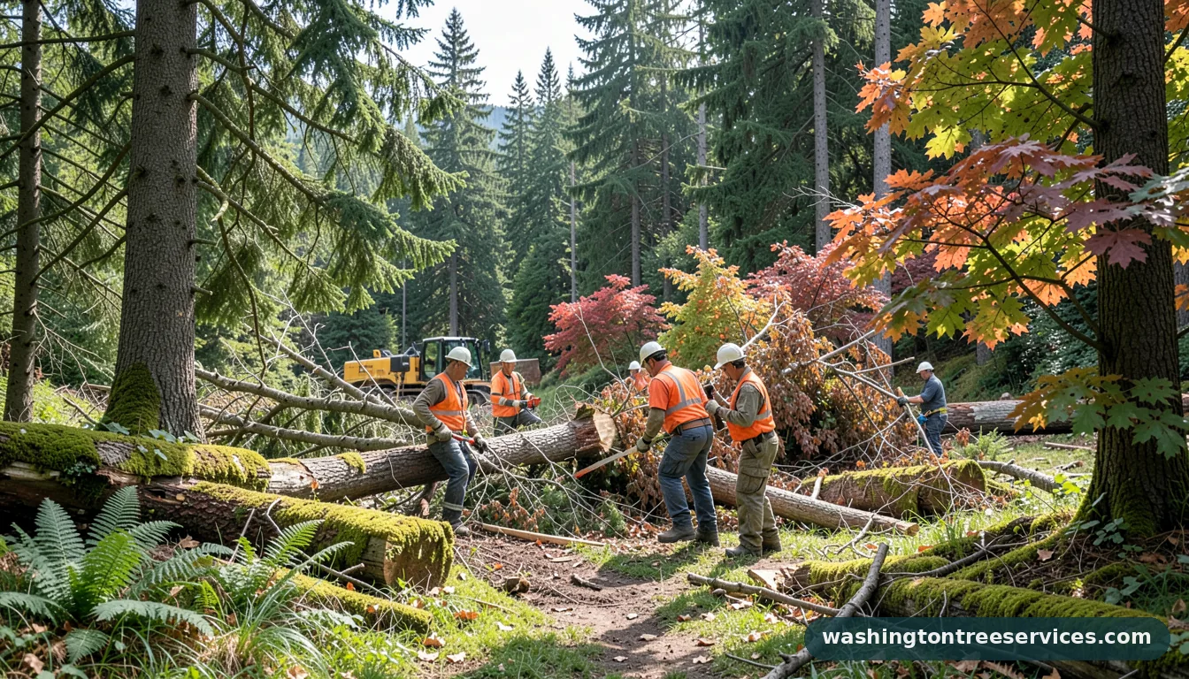 Completed tree removal services near me project by Washington Tree Services tree removal services near me - completed tree work by Washington Tree Services