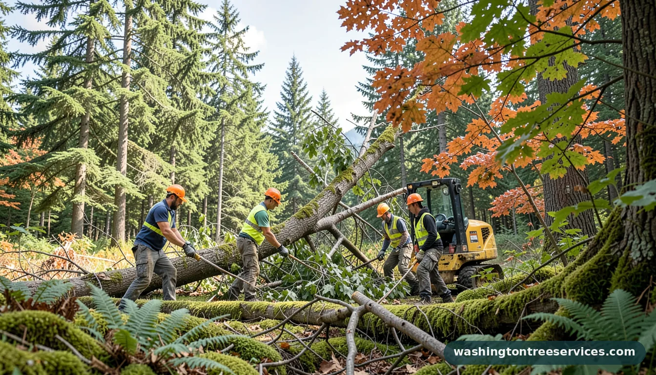 tree removal services - certified arborists at work in Washington