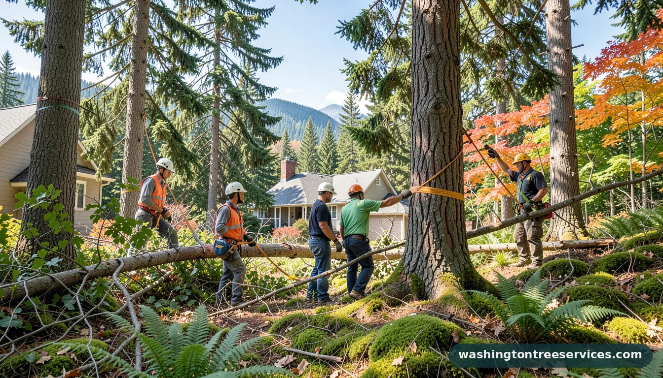 tree removal services - completed tree work by Washington Tree Services
