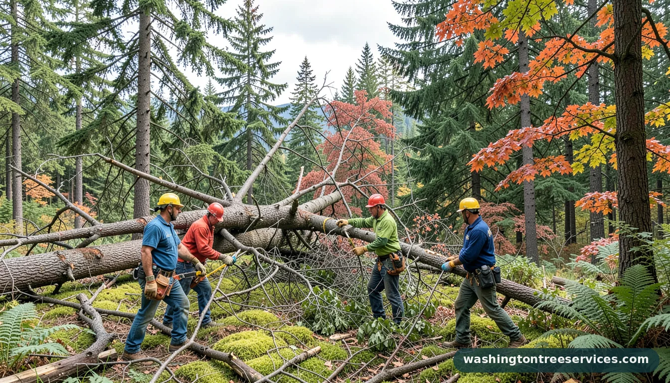 Completed tree removal shelton wa project by Washington Tree Services tree removal shelton wa - completed tree work by Washington Tree Services