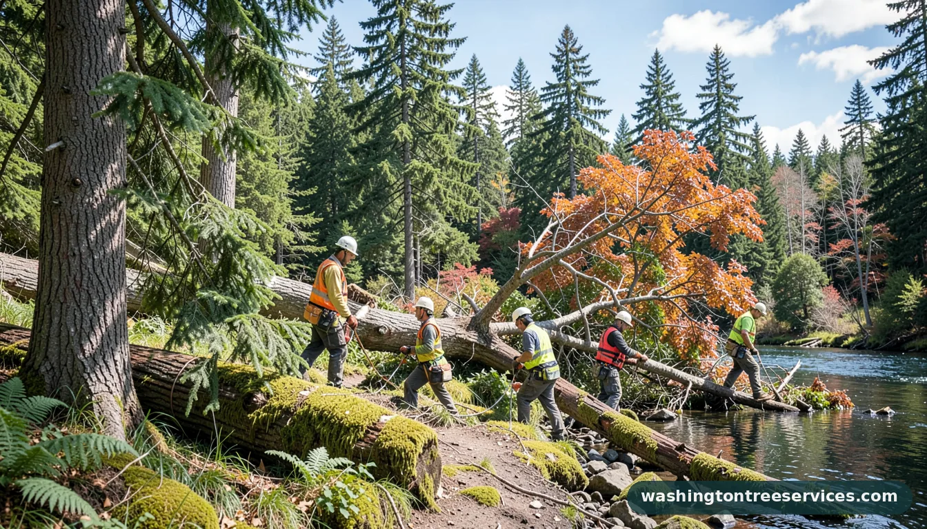 tree removal shoreline wa - certified arborists at work in Washington