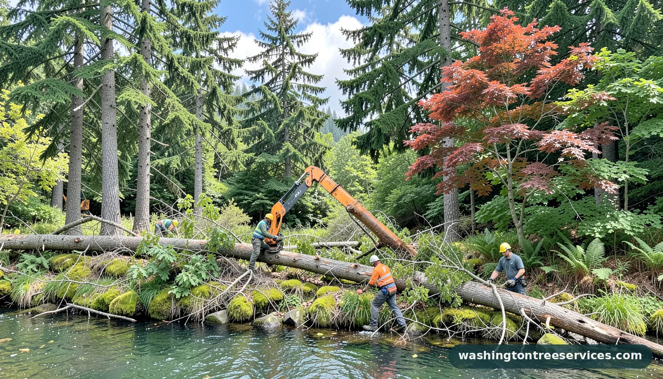 tree removal shoreline wa - completed tree work by Washington Tree Services
