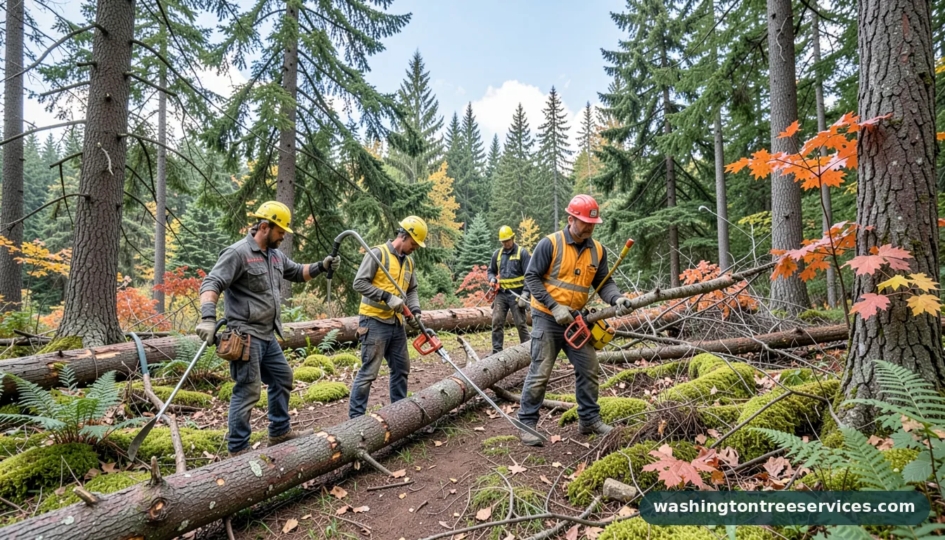 tree removal snohomish county - certified arborists at work in Washington