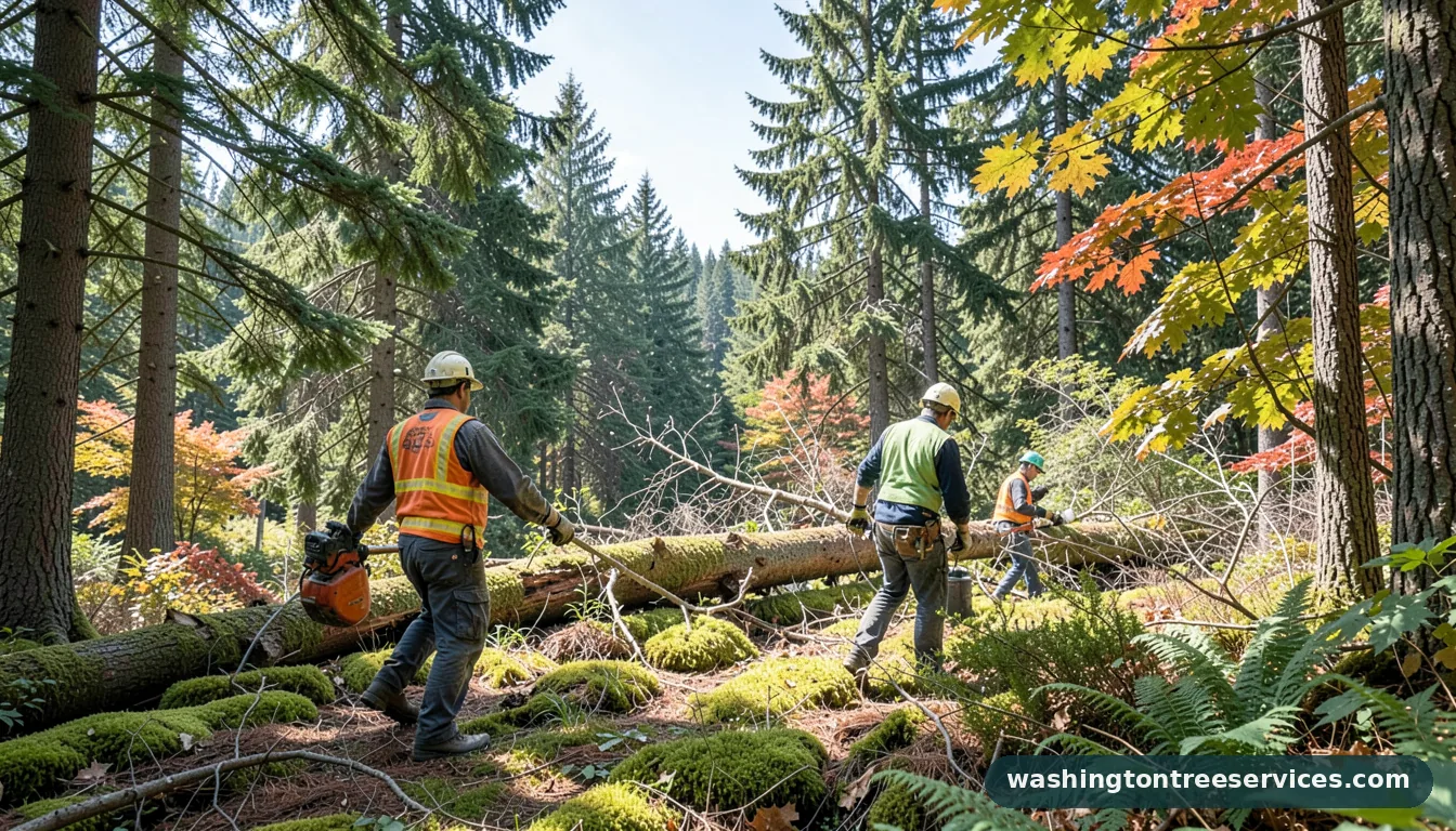 tree removal snohomish county - completed tree work by Washington Tree Services