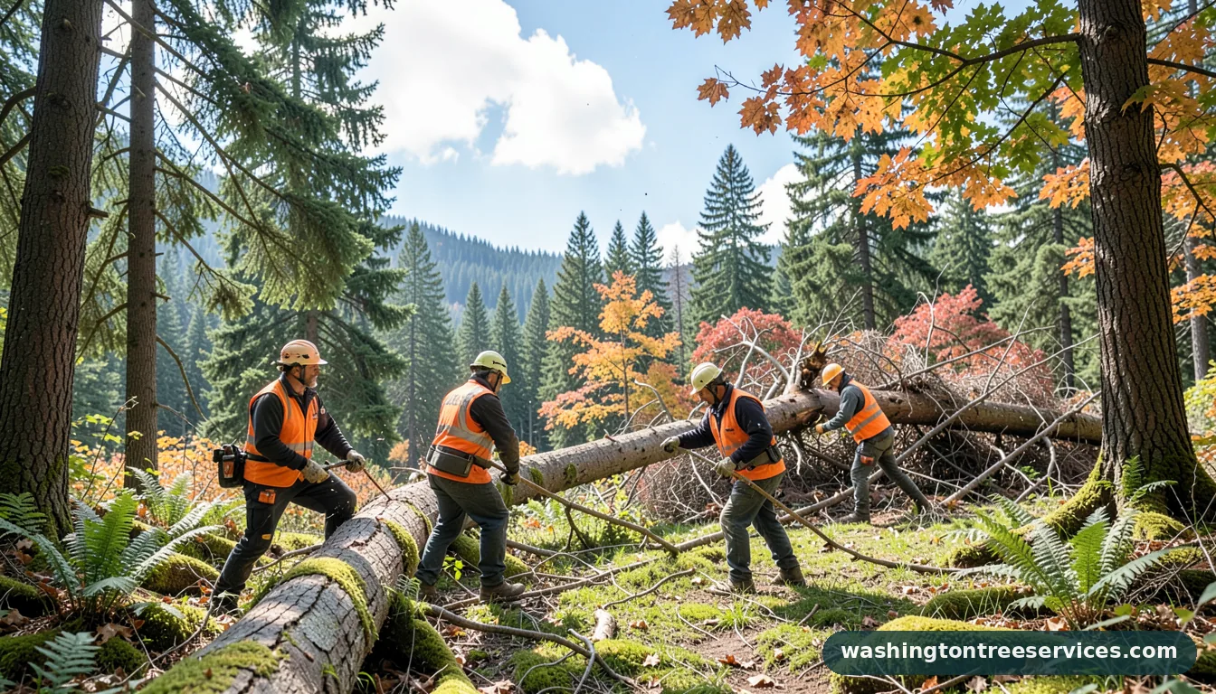 tree removal tacoma - certified arborists at work in Washington