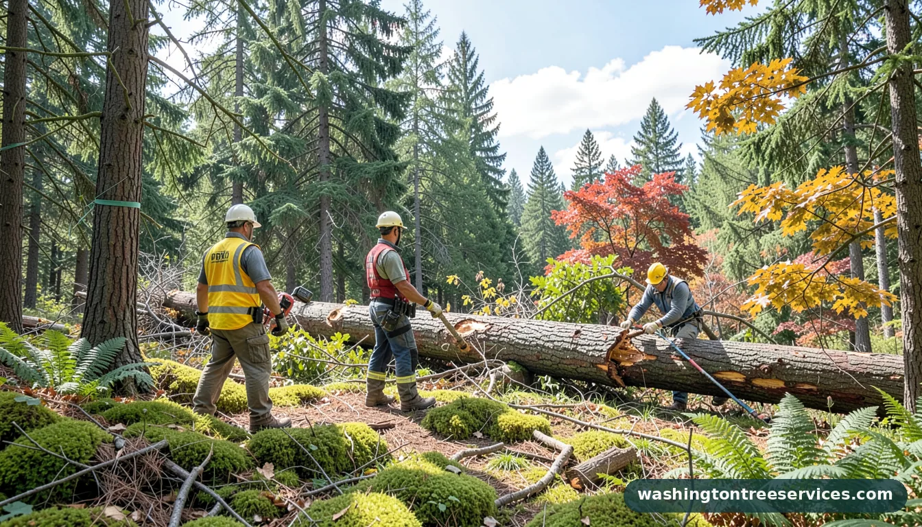 tree removal tacoma - completed tree work by Washington Tree Services