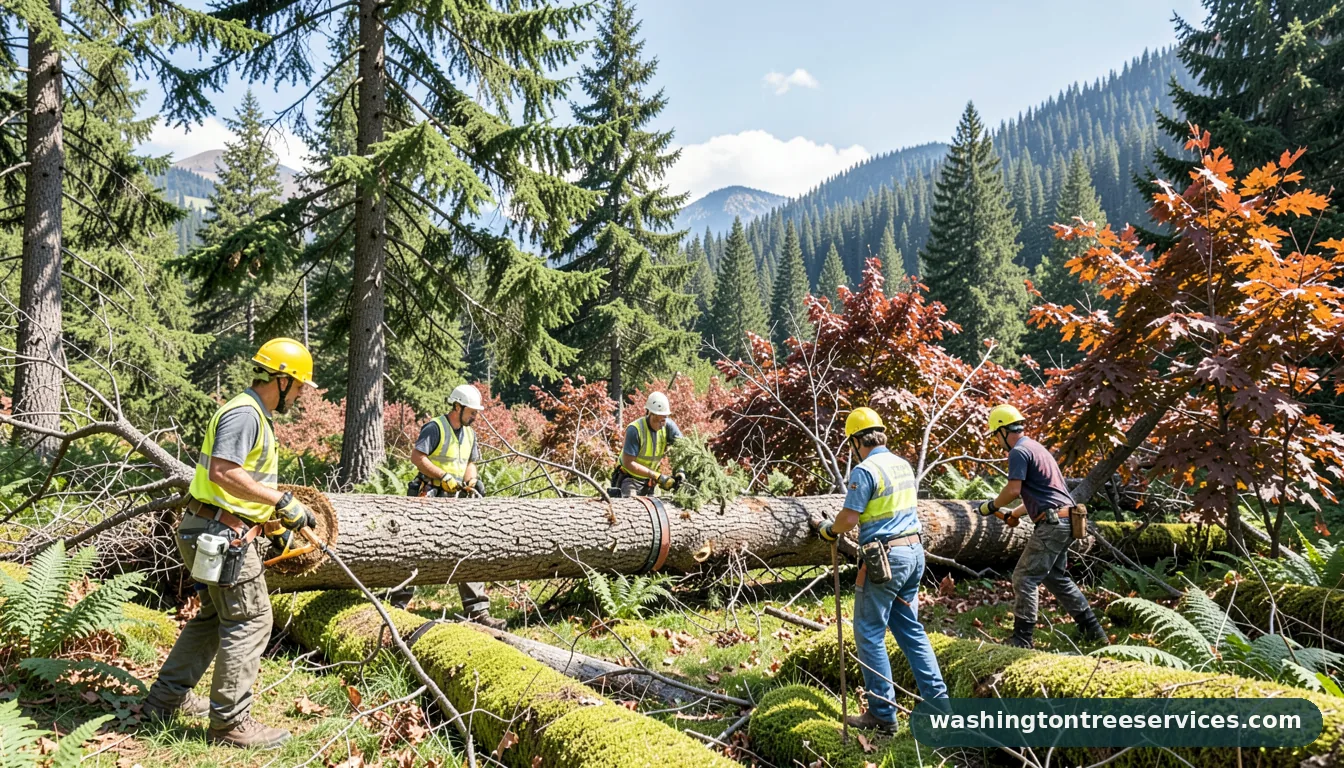 Professional equipment for tree remove service in Washington tree remove service - tree service equipment and crew in Washington