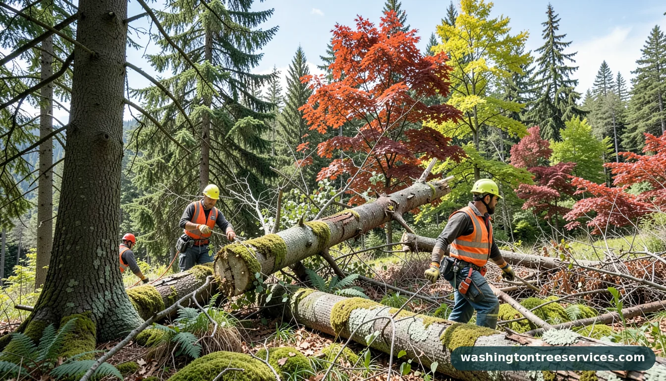 Professional equipment for tree remove in Washington tree remove - tree service equipment and crew in Washington