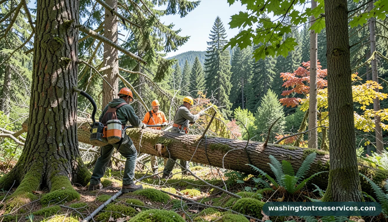 Completed tree remove project by Washington Tree Services tree remove - completed tree work by Washington Tree Services