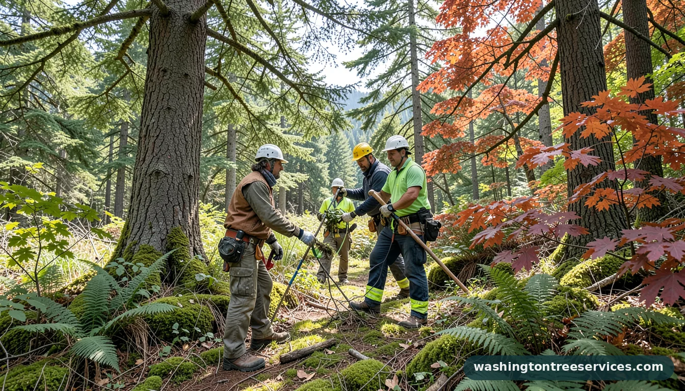 Professional equipment for tree risk assessment seattle in Washington tree risk assessment seattle - tree service equipment and crew in Washington