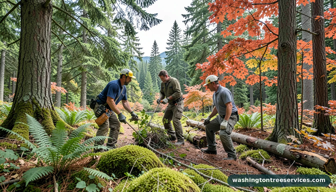 tree risk assessment - completed tree work by Washington Tree Services