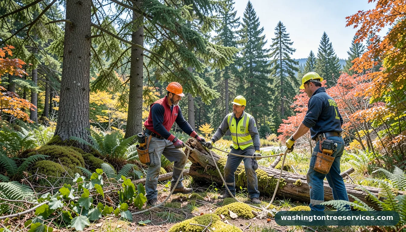 tree service arlington wa - tree service equipment and crew in Washington