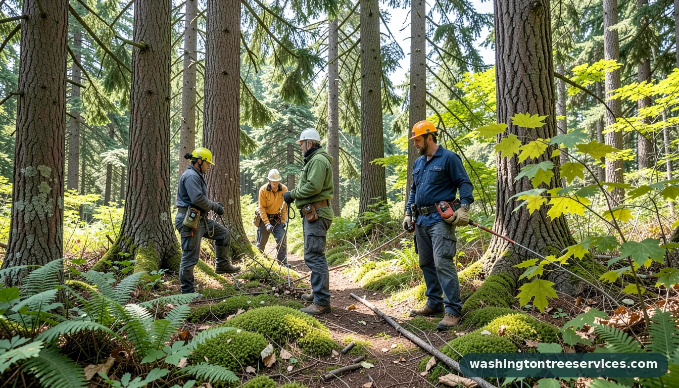 tree service arlington wa - completed tree work by Washington Tree Services