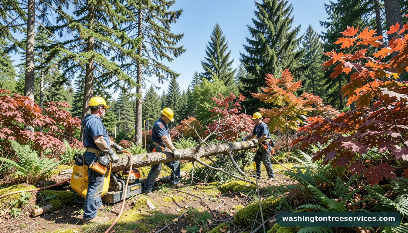 tree service bellingham wa - completed tree work by Washington Tree Services