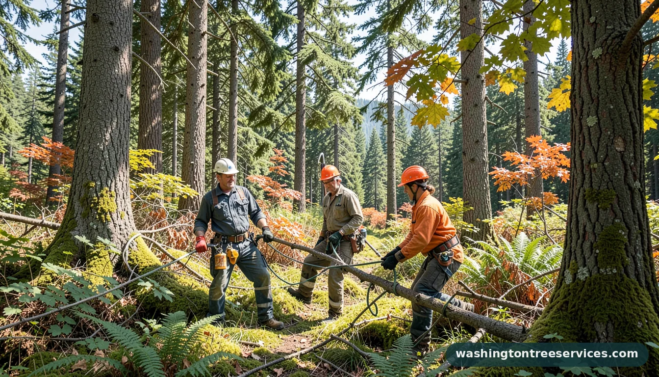 tree service bonney lake - tree service equipment and crew in Washington