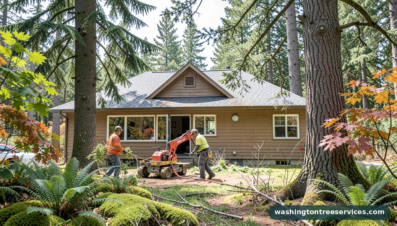 Completed tree service bothell wa project by Washington Tree Services tree service bothell wa - completed tree work by Washington Tree Services
