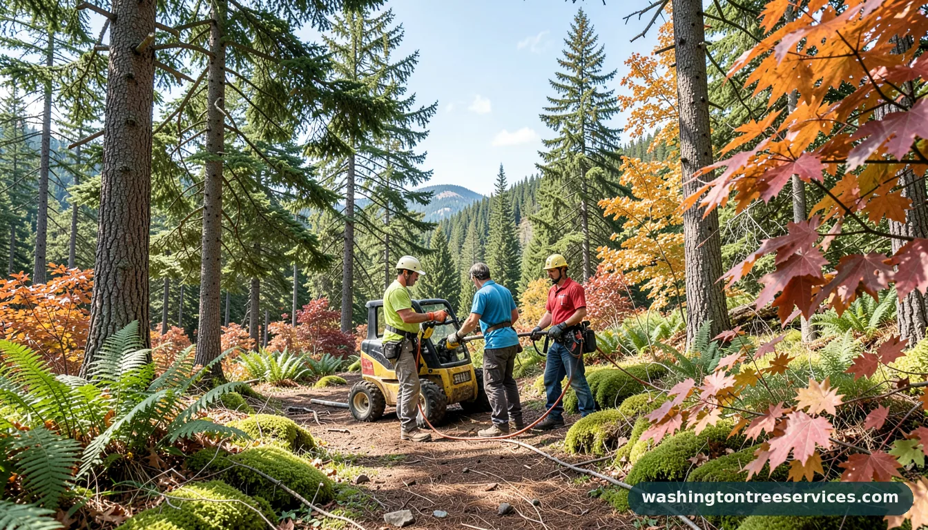 tree service burien - completed tree work by Washington Tree Services
