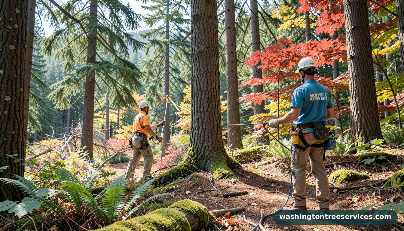 Completed tree service by northwest project by Washington Tree Services tree service by northwest - completed tree work by Washington Tree Services