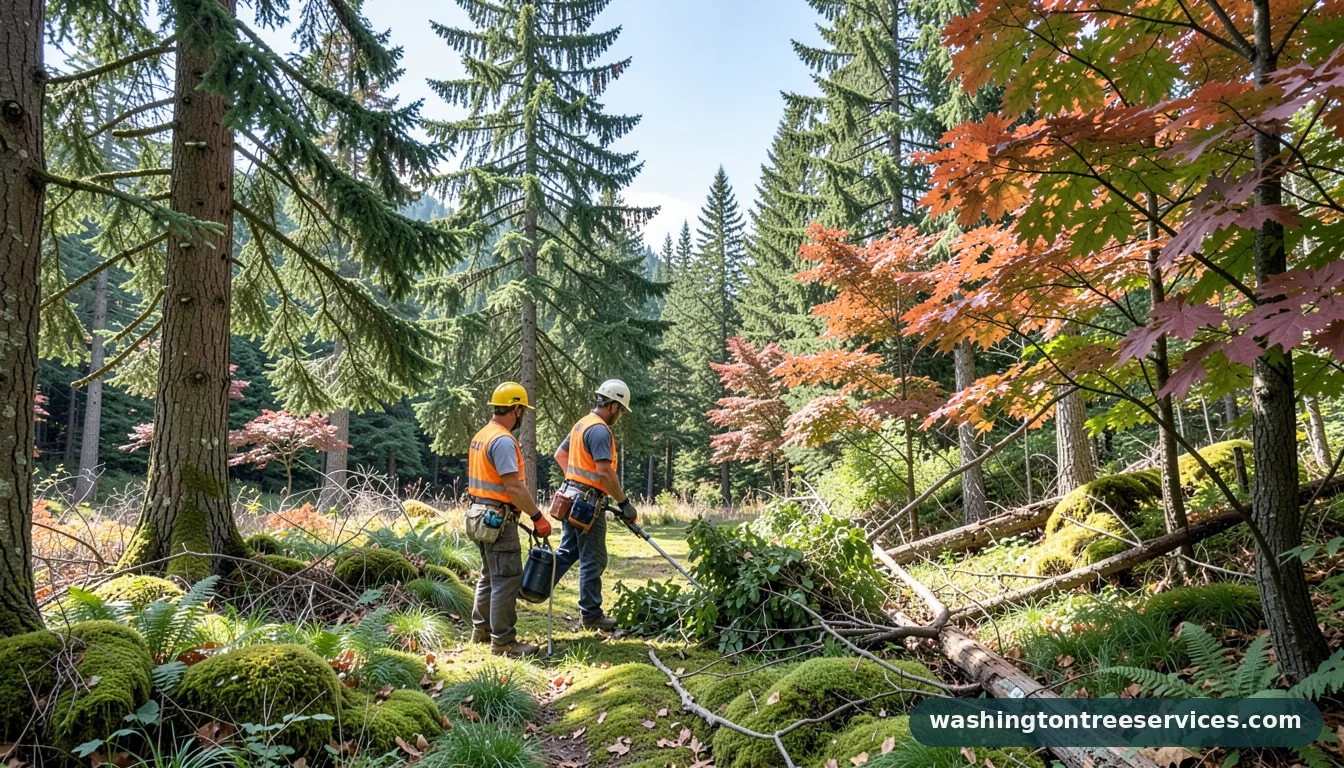Certified arborists handling tree service contractors in Washington tree service contractors - certified arborists at work in Washington