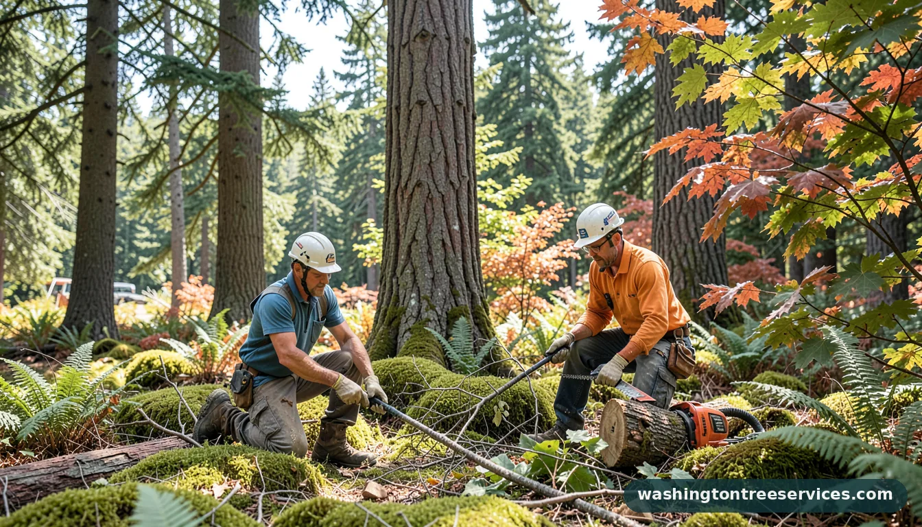 Certified arborists handling tree service contracts in Washington tree service contracts - certified arborists at work in Washington