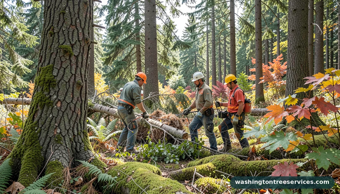 Professional equipment for tree service contracts in Washington tree service contracts - tree service equipment and crew in Washington