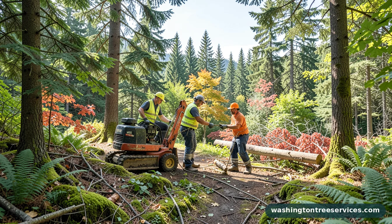 tree service coupons - certified arborists at work in Washington