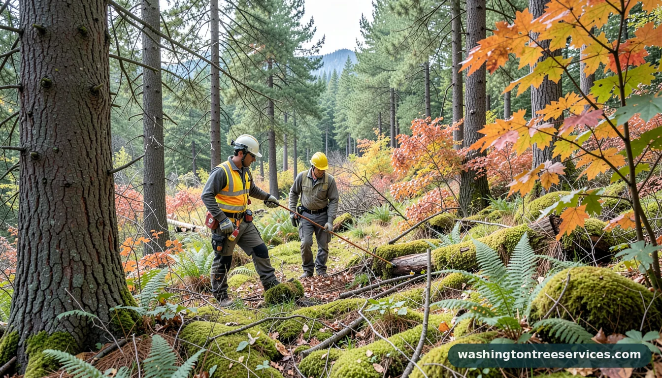 tree service coupons - tree service equipment and crew in Washington