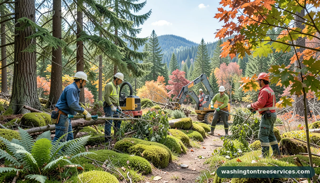 tree service coupons - completed tree work by Washington Tree Services