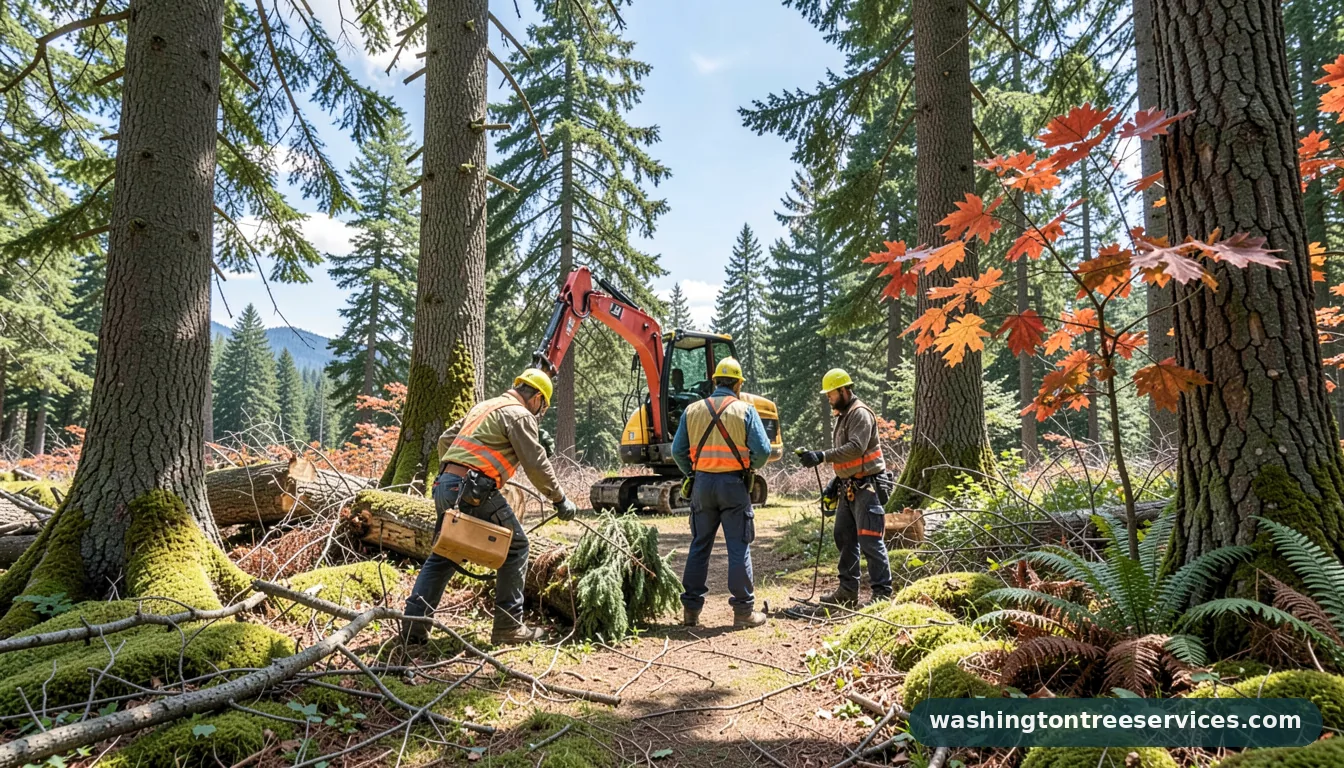 tree service covington - certified arborists at work in Washington