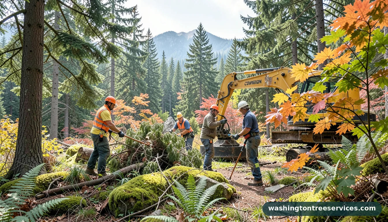 tree service covington - completed tree work by Washington Tree Services