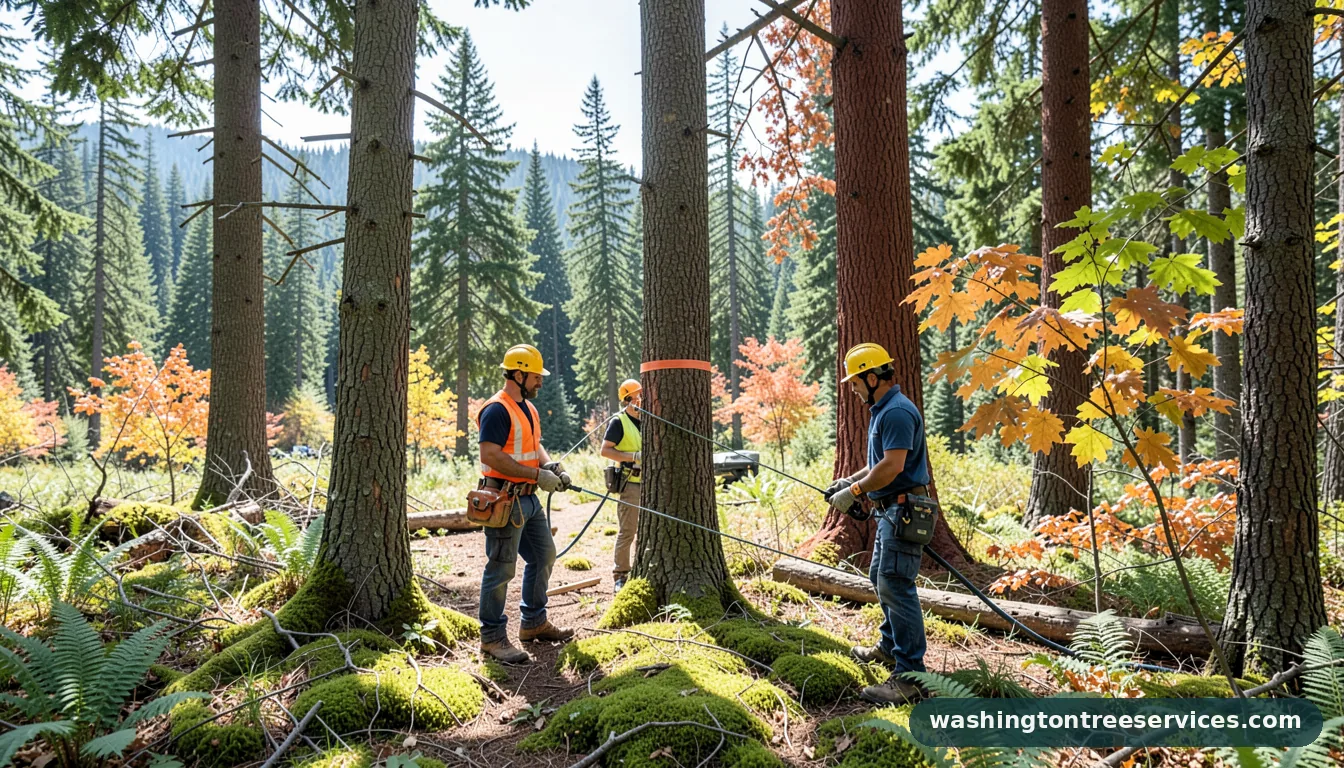 Certified arborists handling tree service federal way in Washington tree service federal way - certified arborists at work in Washington