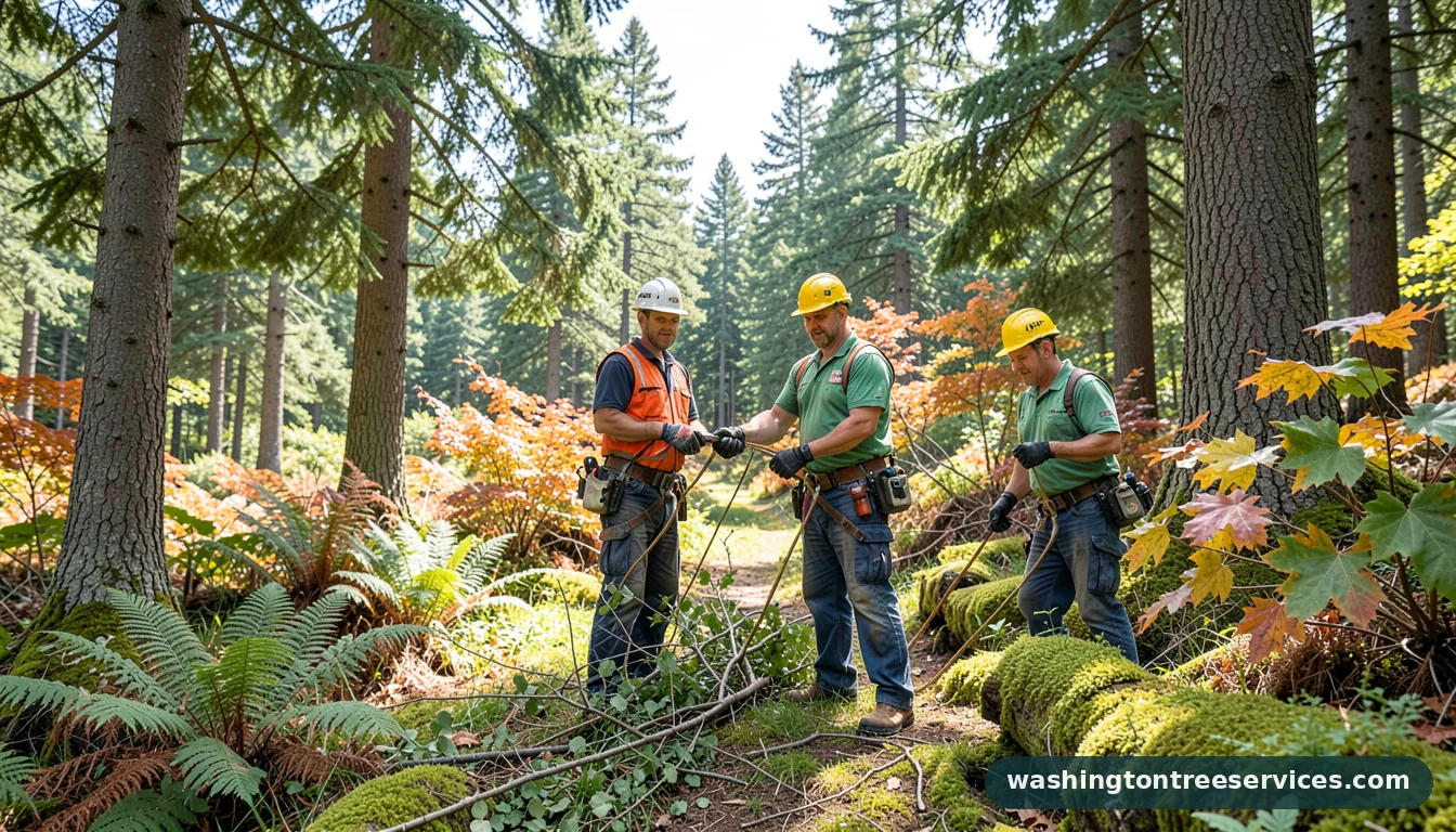 tree service in kent - tree service equipment and crew in Washington