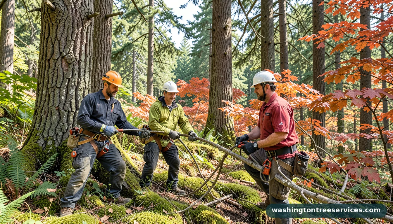 tree service in seattle washington - tree service equipment and crew in Washington