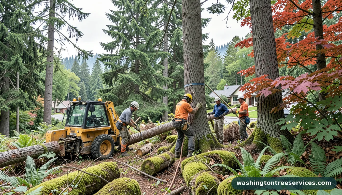 tree service in seattle - completed tree work by Washington Tree Services