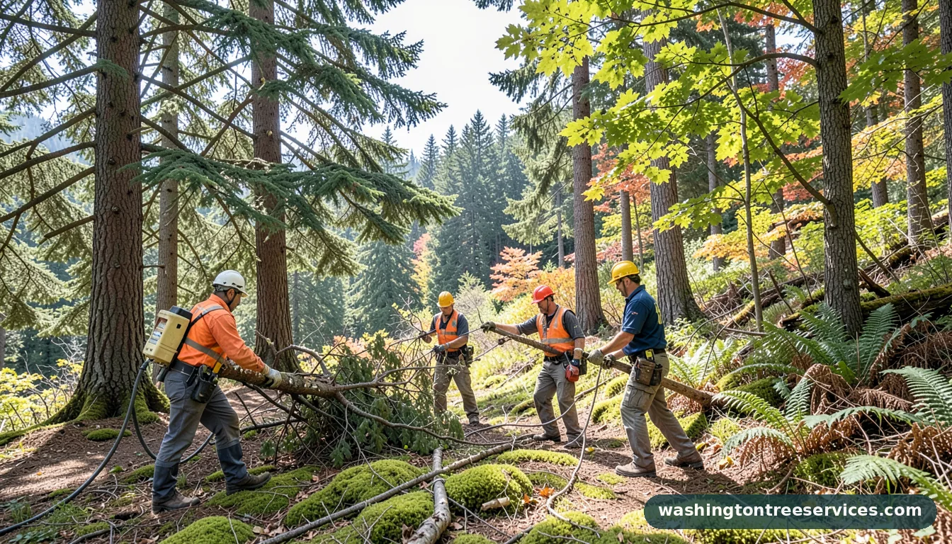 tree service kent wa - completed tree work by Washington Tree Services
