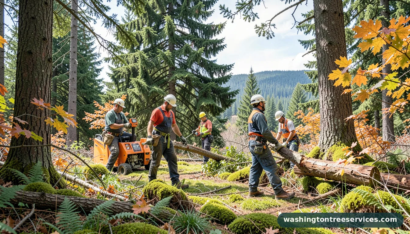 Certified arborists handling tree service kent in Washington tree service kent - certified arborists at work in Washington