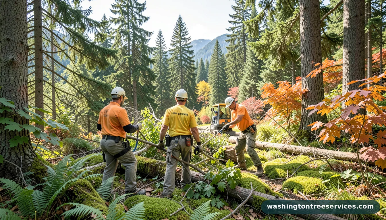 Completed tree service kent project by Washington Tree Services tree service kent - completed tree work by Washington Tree Services