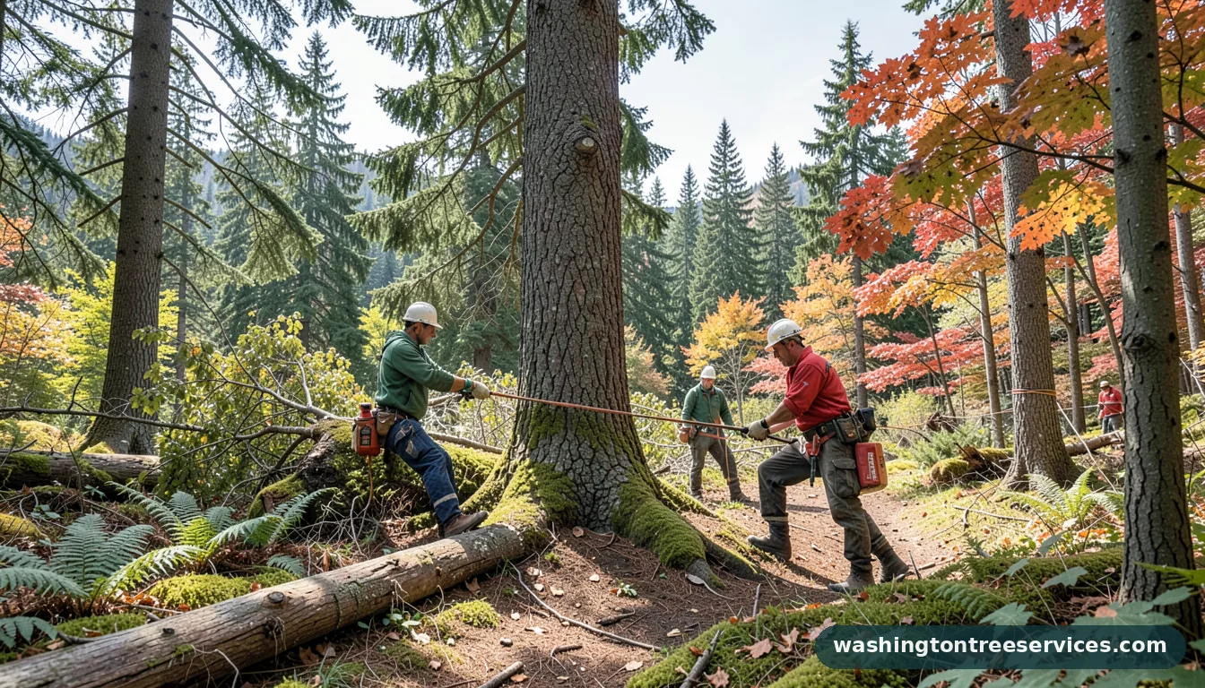tree service lynnwood wa - certified arborists at work in Washington