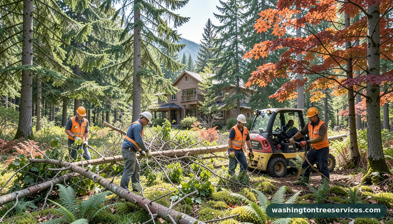 Completed tree service mukilteo project by Washington Tree Services tree service mukilteo - completed tree work by Washington Tree Services