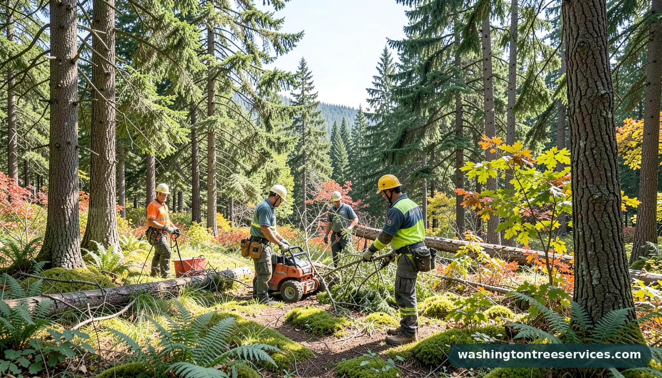 tree service near me prices - completed tree work by Washington Tree Services