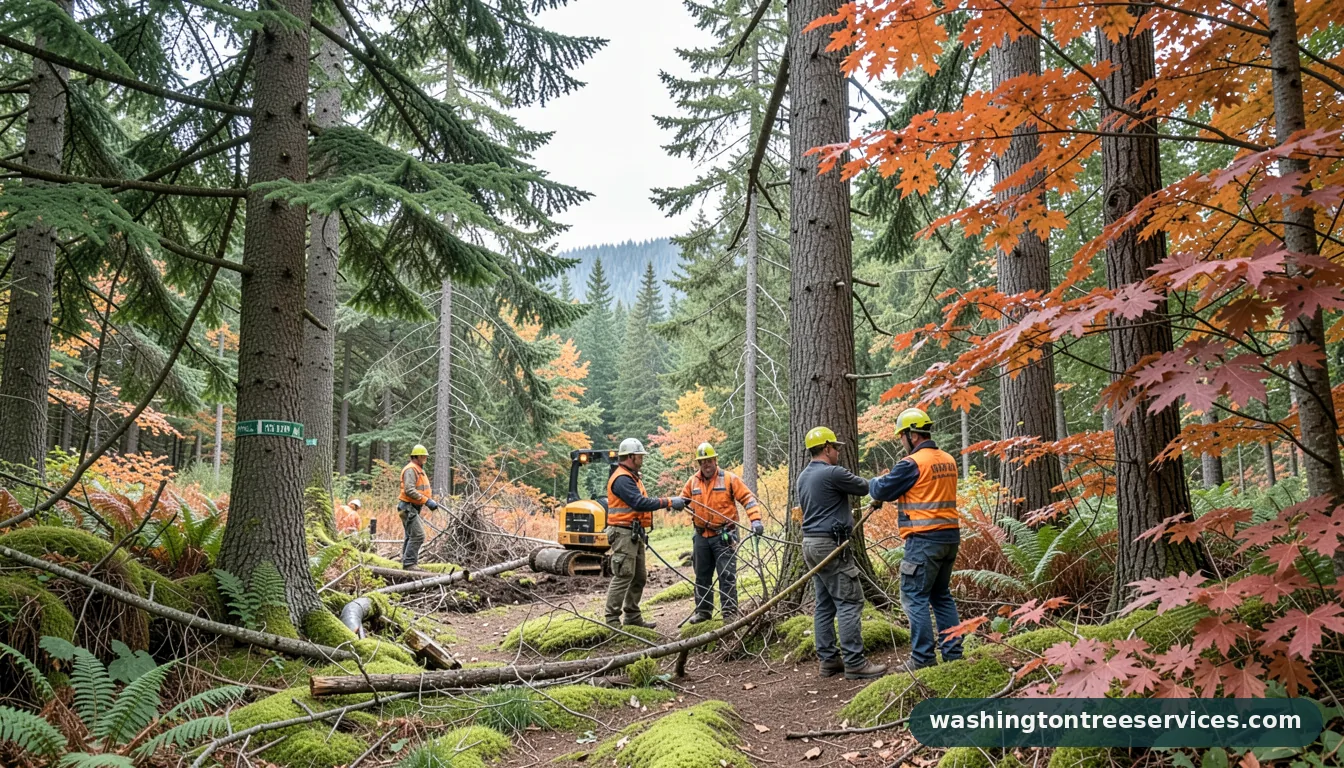 tree service north bend wa - completed tree work by Washington Tree Services