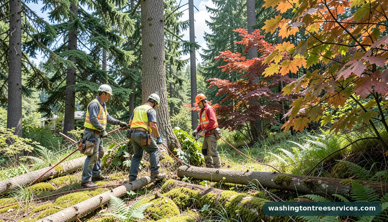 Completed tree service poulsbo project by Washington Tree Services tree service poulsbo - completed tree work by Washington Tree Services