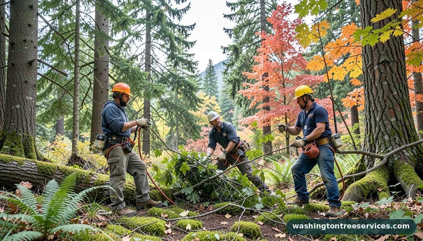 Certified arborists handling tree service puyallup wa in Washington tree service puyallup wa - certified arborists at work in Washington