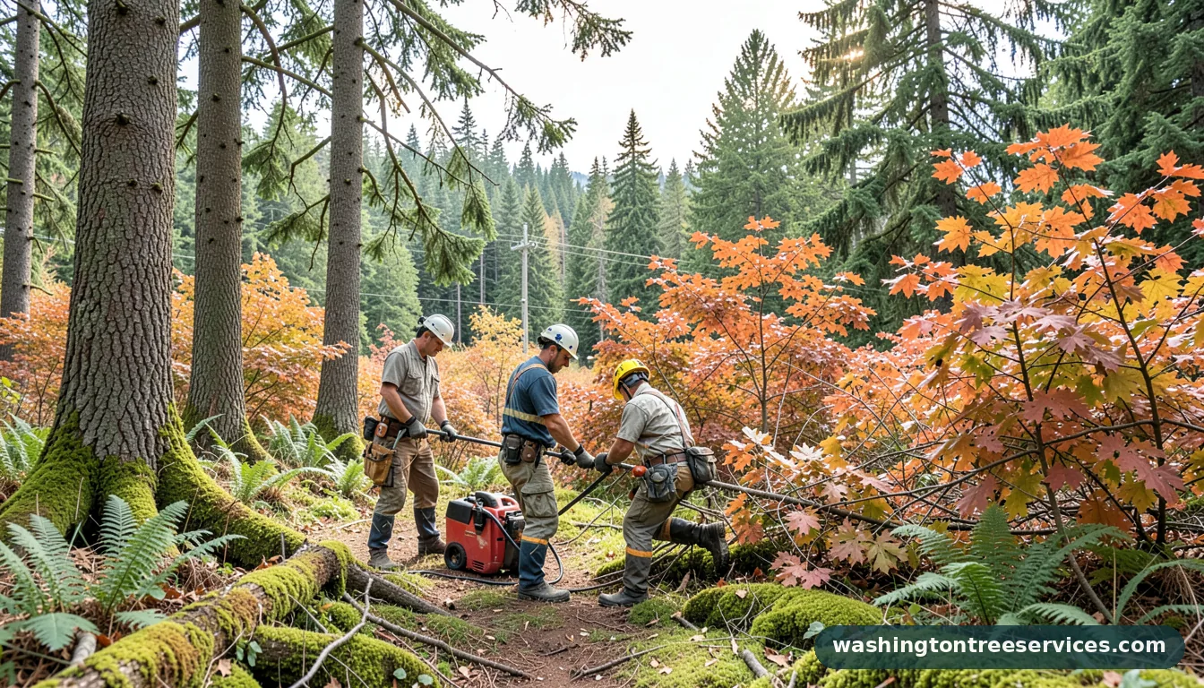 Professional equipment for tree service puyallup wa in Washington tree service puyallup wa - tree service equipment and crew in Washington