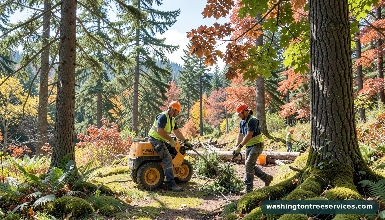 Professional equipment for tree service puyallup in Washington tree service puyallup - tree service equipment and crew in Washington