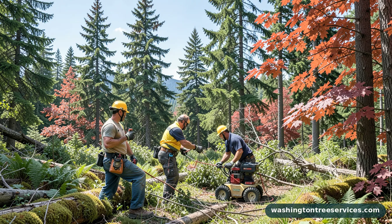 tree service redmond wa - completed tree work by Washington Tree Services