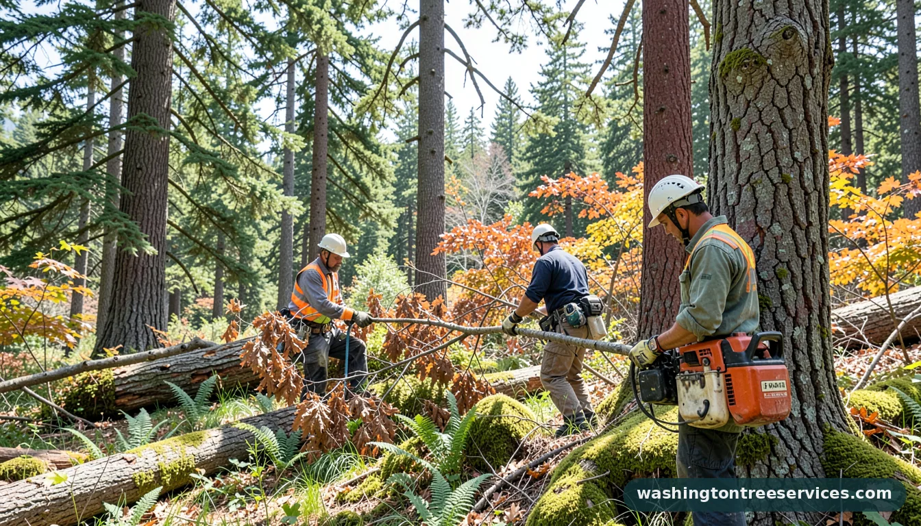 tree service redmond - tree service equipment and crew in Washington