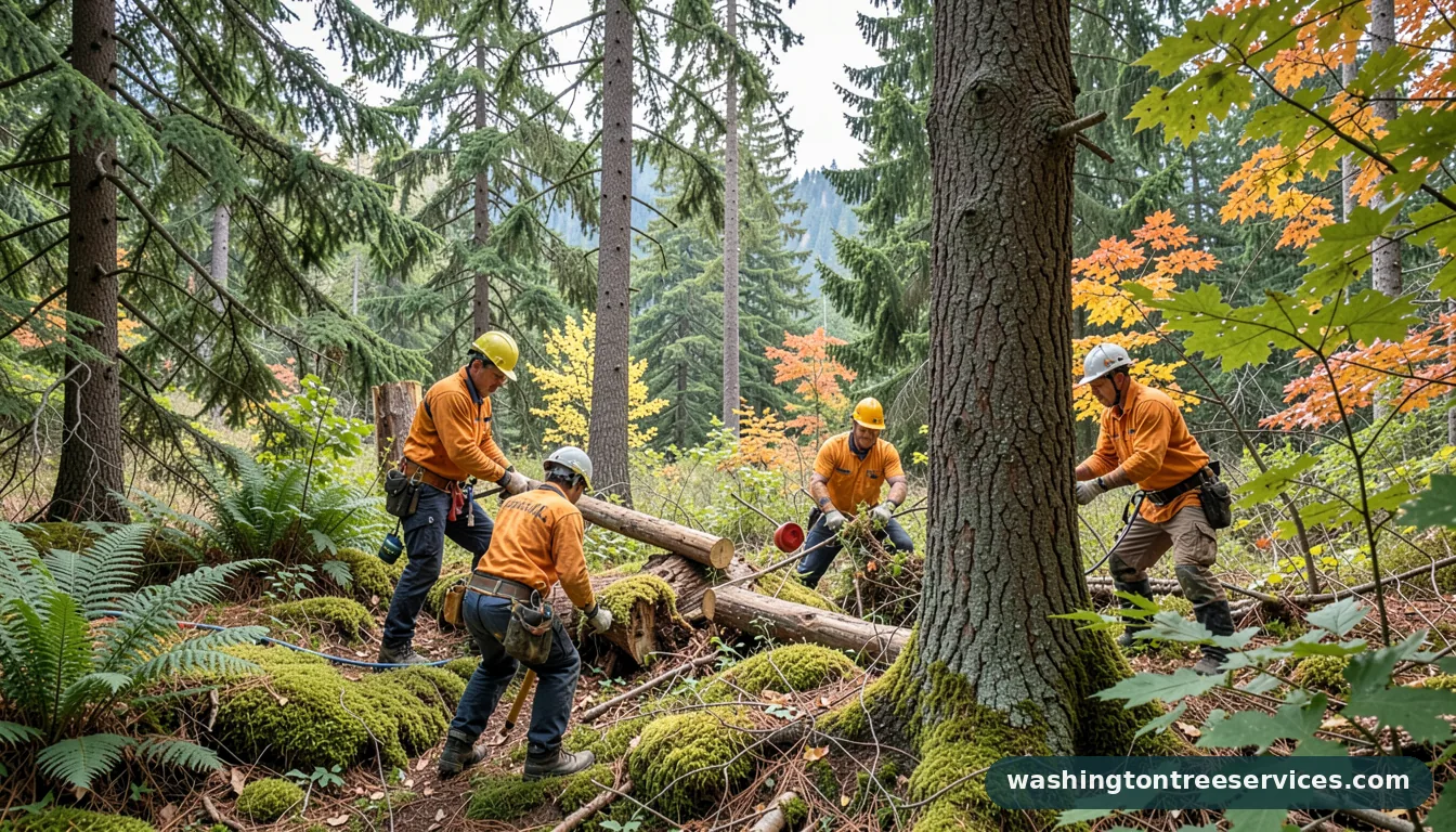 tree service redmond - completed tree work by Washington Tree Services